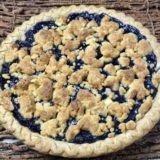 Air Fryer Blueberry Streusel Crumble Pie