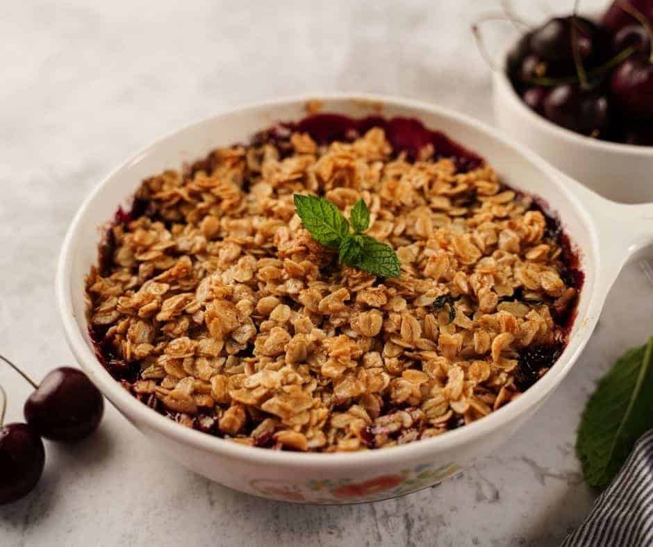 Air Fryer Cherry Crisp