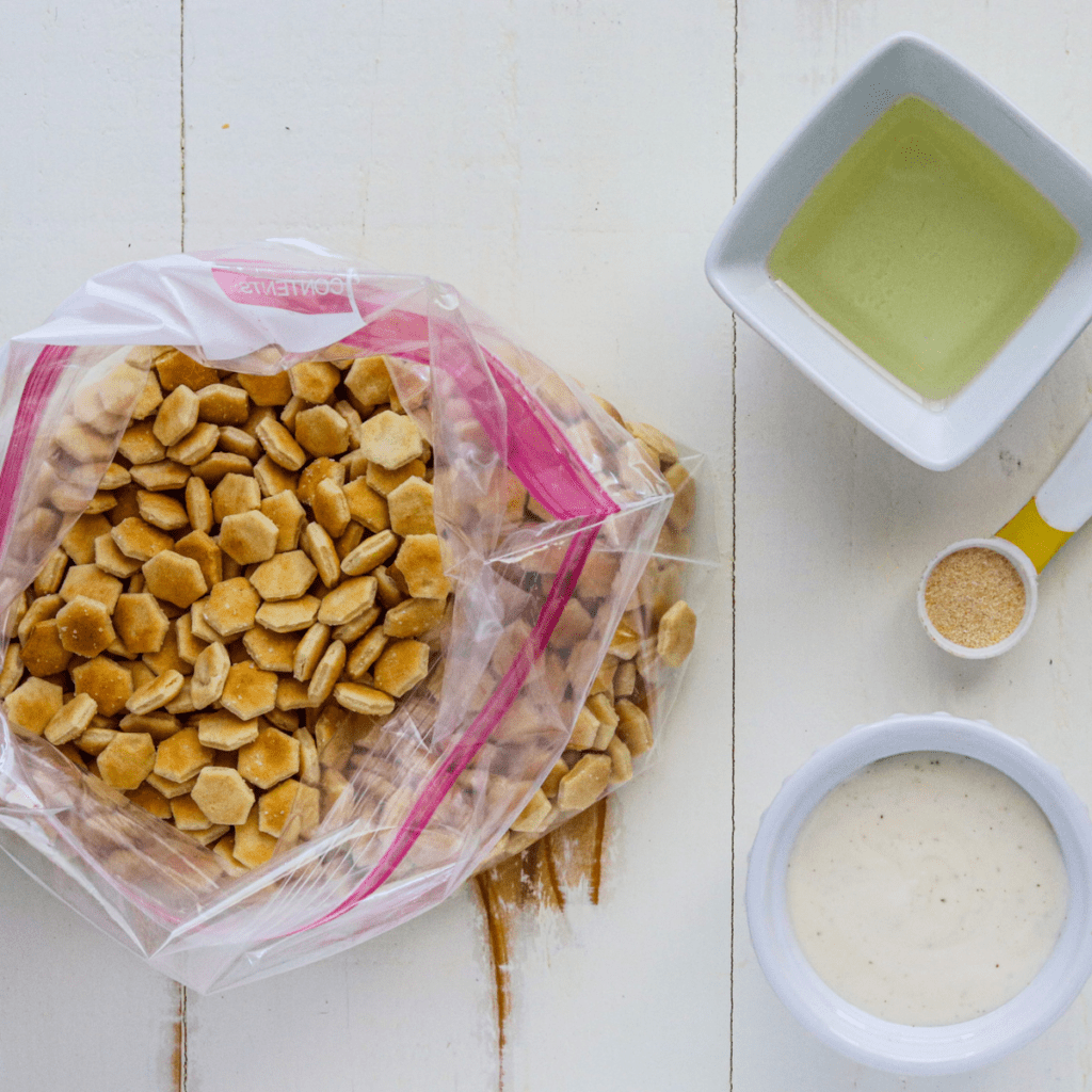 Air Fryer Ranch Oyster Crackers