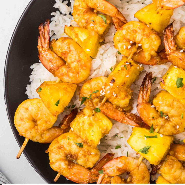 Air Fryer Shrimp Skewers