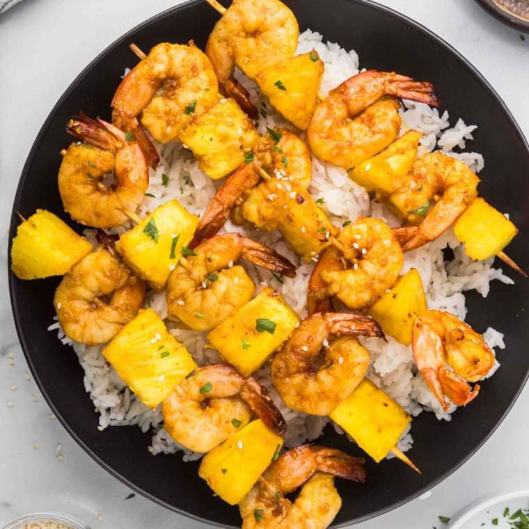 Air Fryer Shrimp Skewers