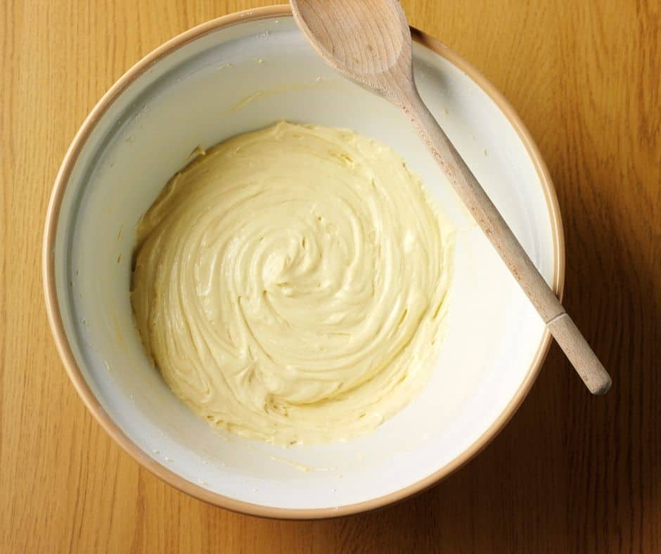 Lemon Cake Mix in Bowl