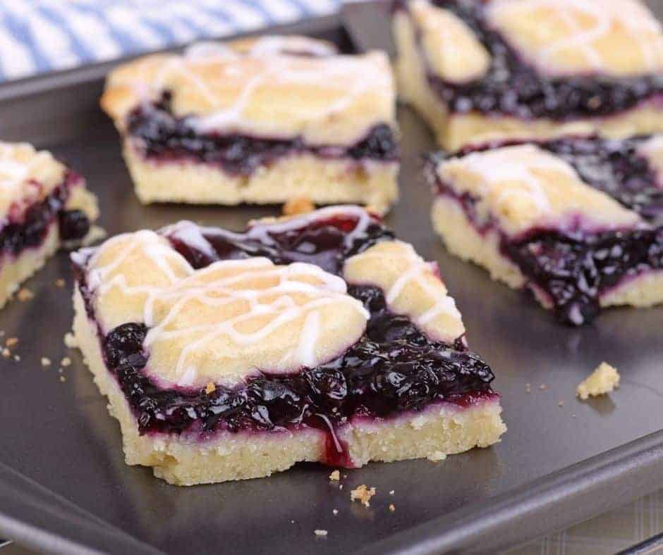 Air Fryer Blueberry Pie Bars
