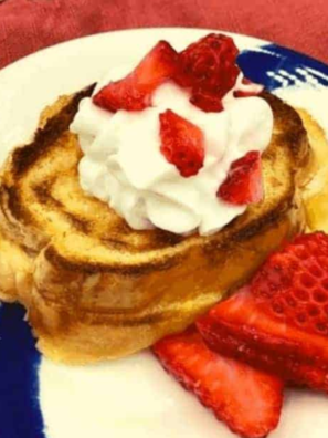 Air Fryer Strawberry Shortcake French Toast