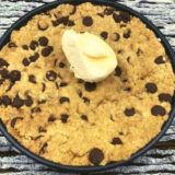 Air Fryer Chocolate Chip Cookie Pizza