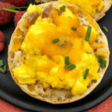 Air Fryer English Muffin Breakfast Pizza