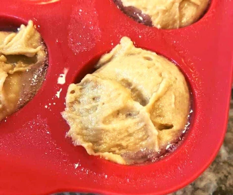 Peanut Butter Batter in Donut Mold
