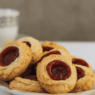 Easy Air Fryer Thumbprint Cookies