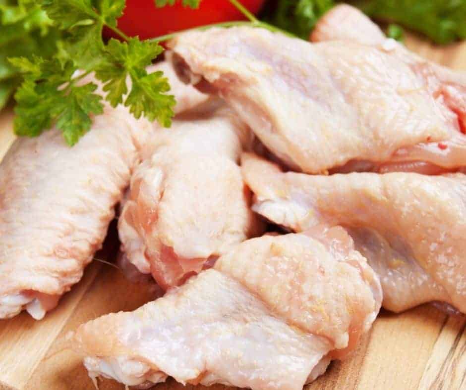 Ingredients Needed For Air Fryer Red-Pepper Jelly Wings on kitchen table.