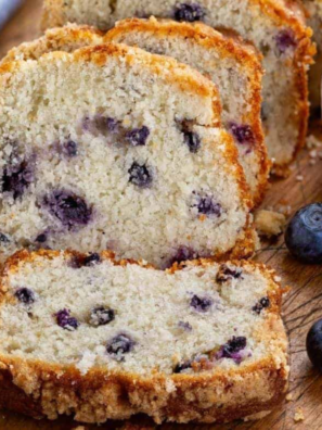 Air Fryer Blueberry Quick Bread