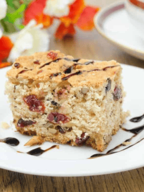 Air Fryer Cranberry and Walnut Bundt Cake