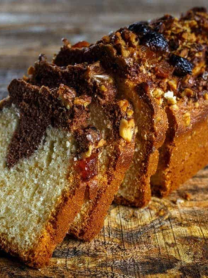 Air Fryer Marble Pound Cake