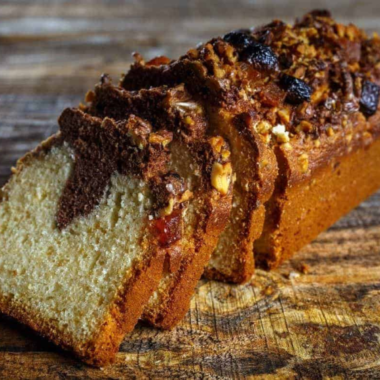 Air Fryer Marble Pound Cake