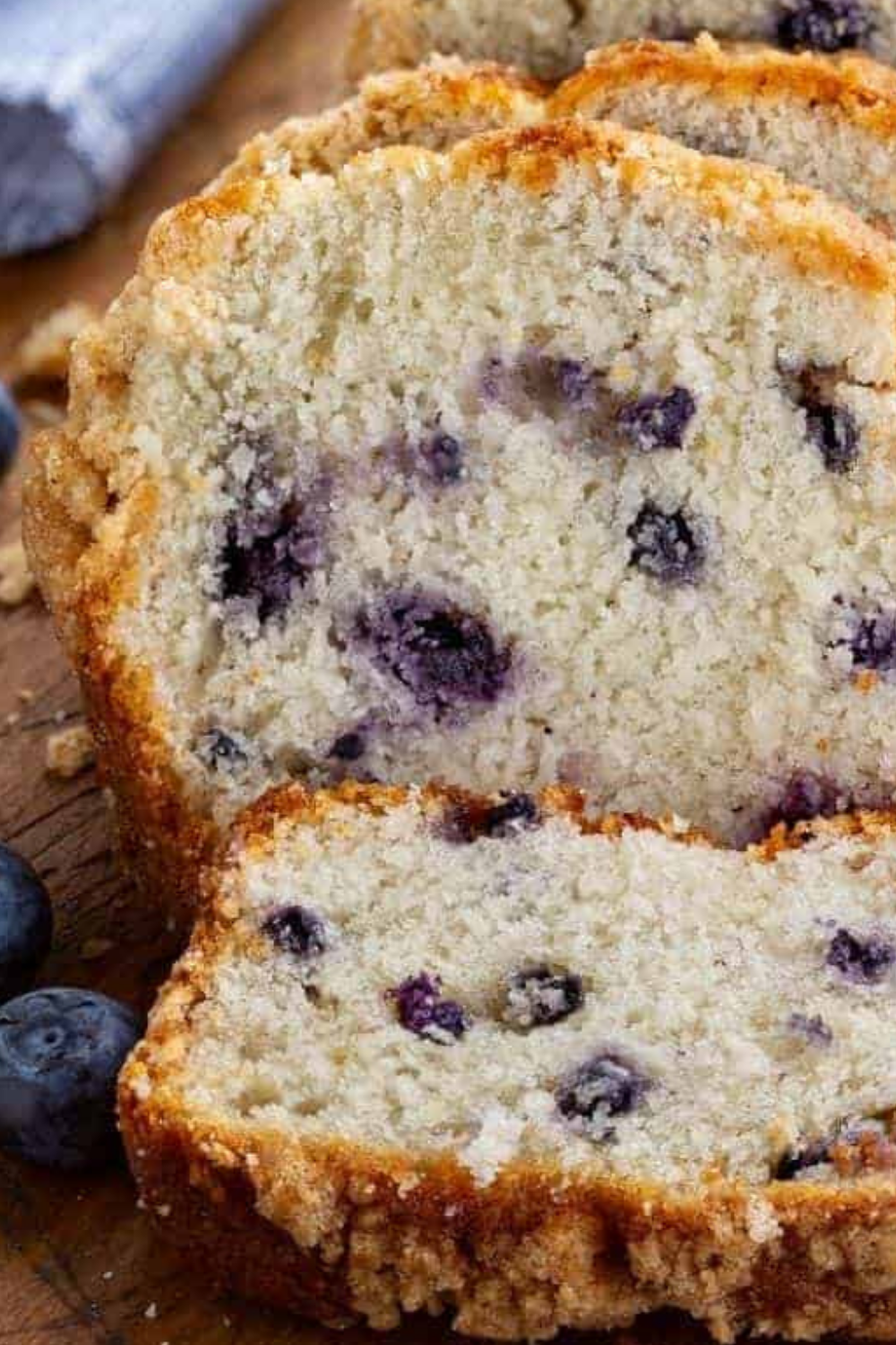 Air Fryer Blueberry Quick Bread