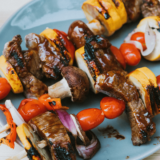 Air Fryer Teriyaki Steak Kabobs