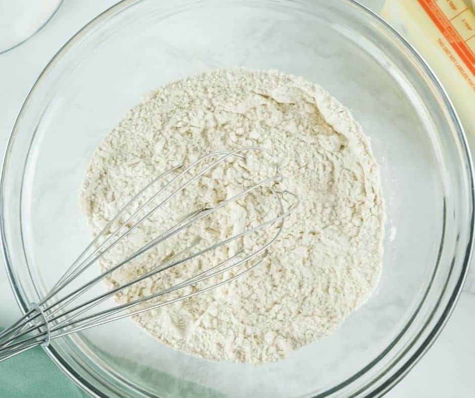 Key components for cranberry bagels: self-rising flour, Greek yogurt, and dried cranberries