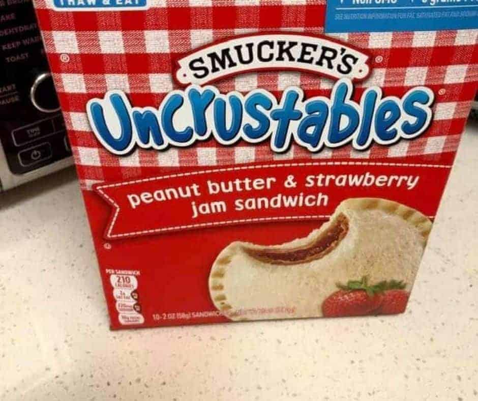 box of uncrustables