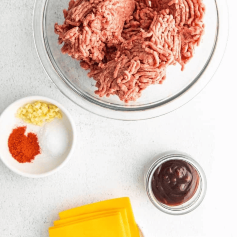 Air Fryer Bacon Burgers