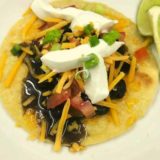 Air Fryer Black Bean Tostadas