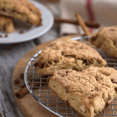 Air Fryer Cinnamon Chip Scones