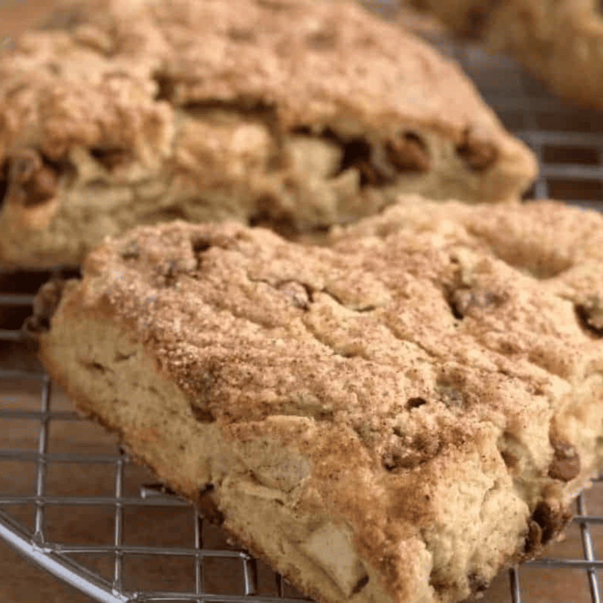 Air Fryer Cinnamon Chip Scones