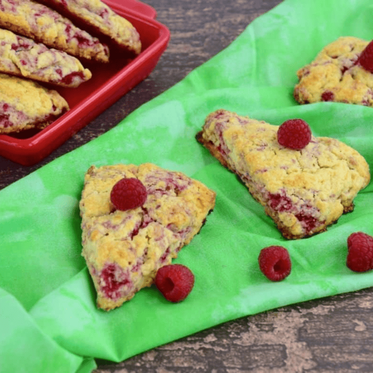 Air Fryer Raspberry Scones