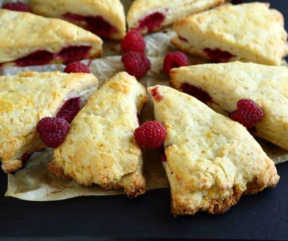 Air Fryer Raspberry Scones
