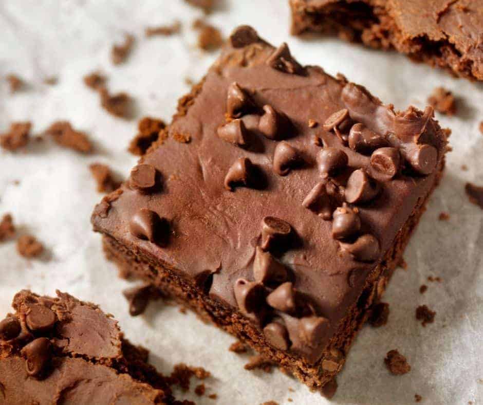 Air Fryer Chocolate Chip Brownies
