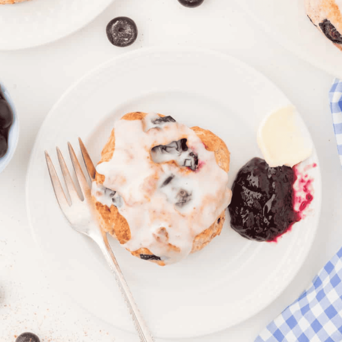 Air Fryer Blueberry Biscuits