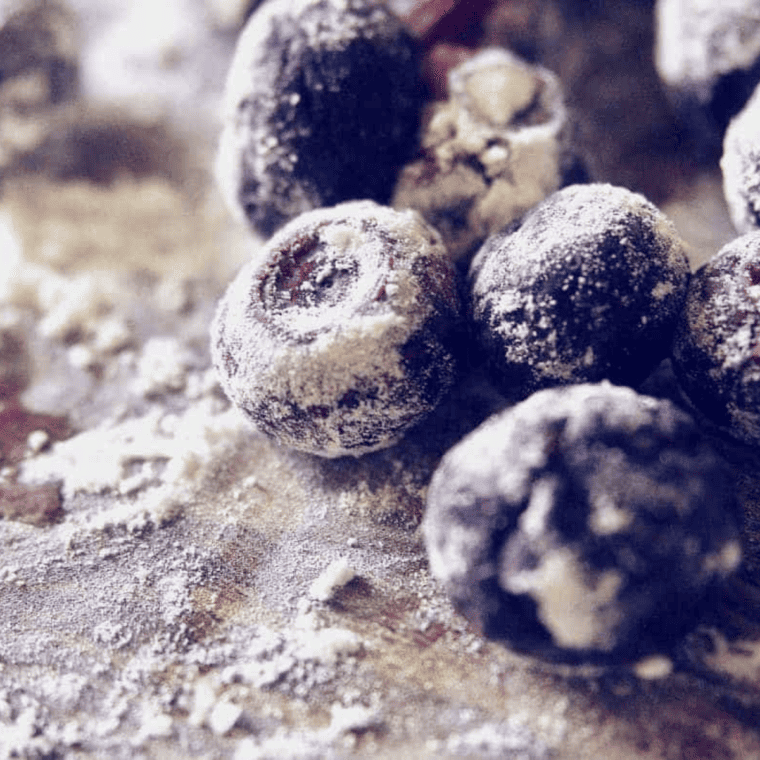 Air Fryer Blueberry Pound Cake
