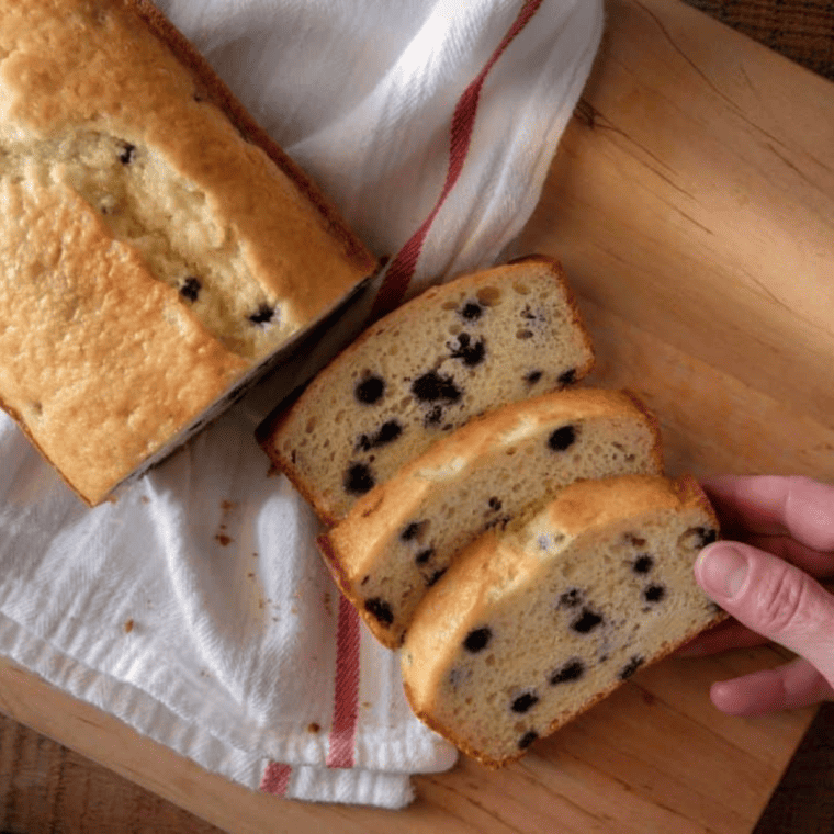 Air Fryer Blueberry Pound Cake