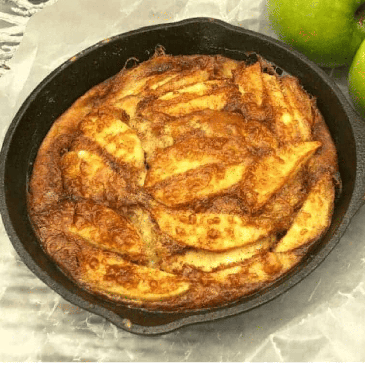Air Fryer German Apple Pancakes