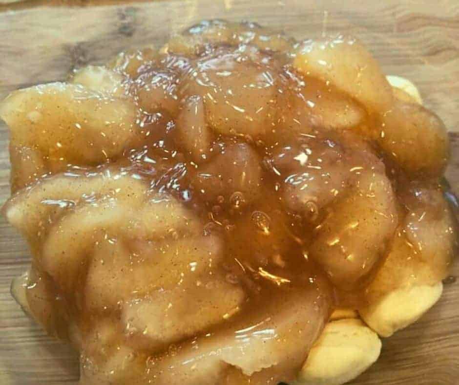 Biscuit Dough and Apple Pie Filling