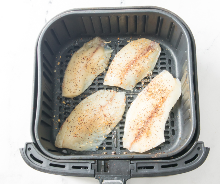 Air Fryer Tilapia With Lemon And Garlic