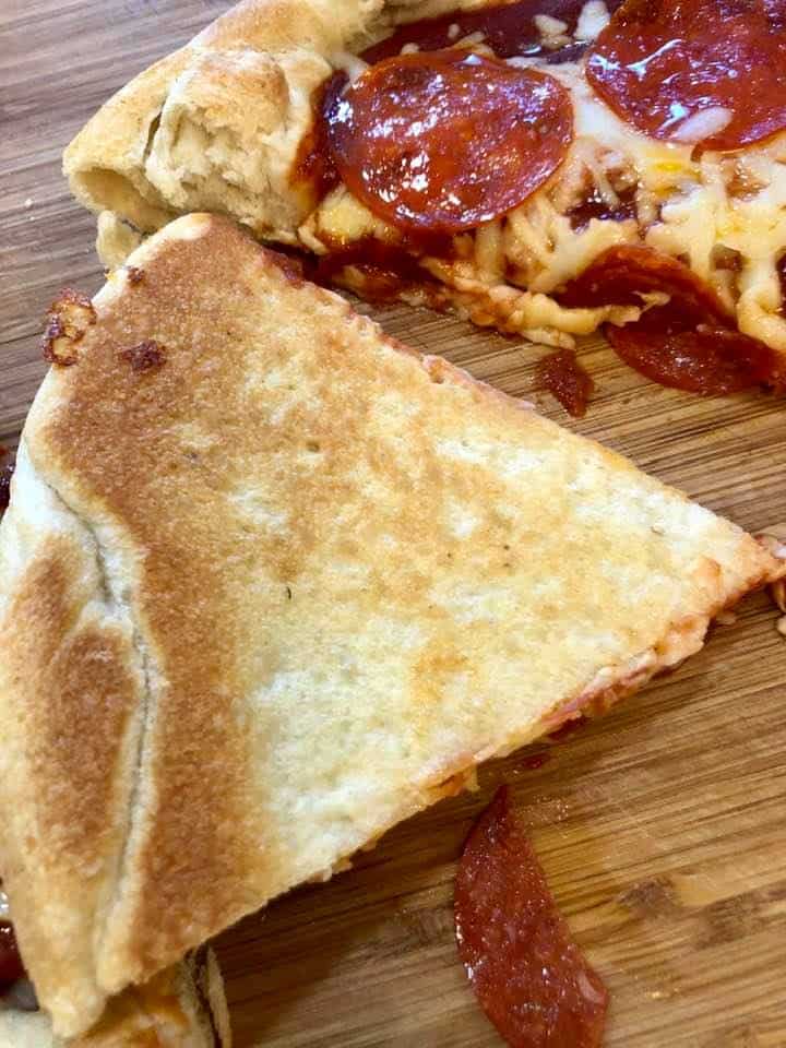Air Fryer Deep Dish Pepperoni Pizza