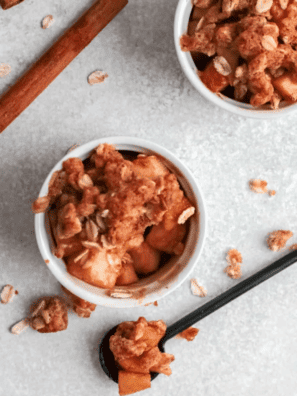 Air Fryer Apple Crisp for Two