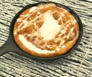 Air Fryer Cinnamon Roll Cake