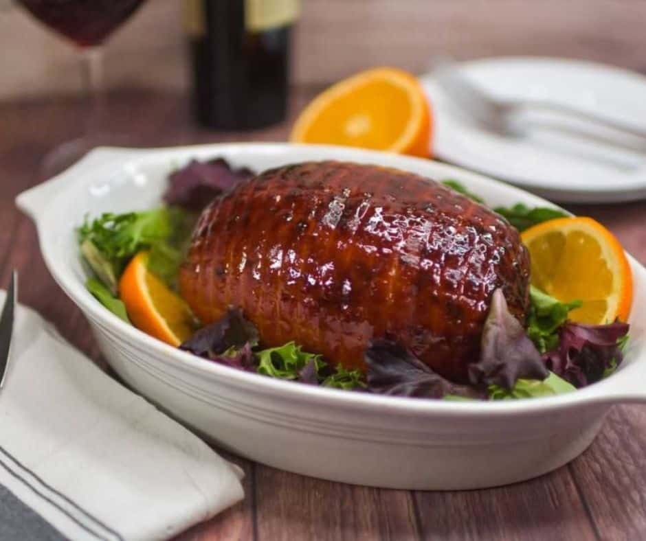Air Fryer Honey Glazed Baked Ham