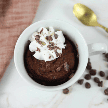 air fryer chocolate mug cake
