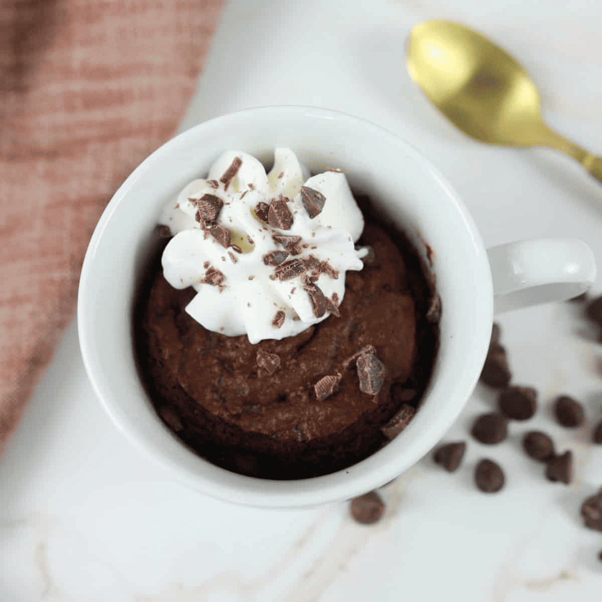 Air Fryer Chocolate Cake Mix Mug Cake