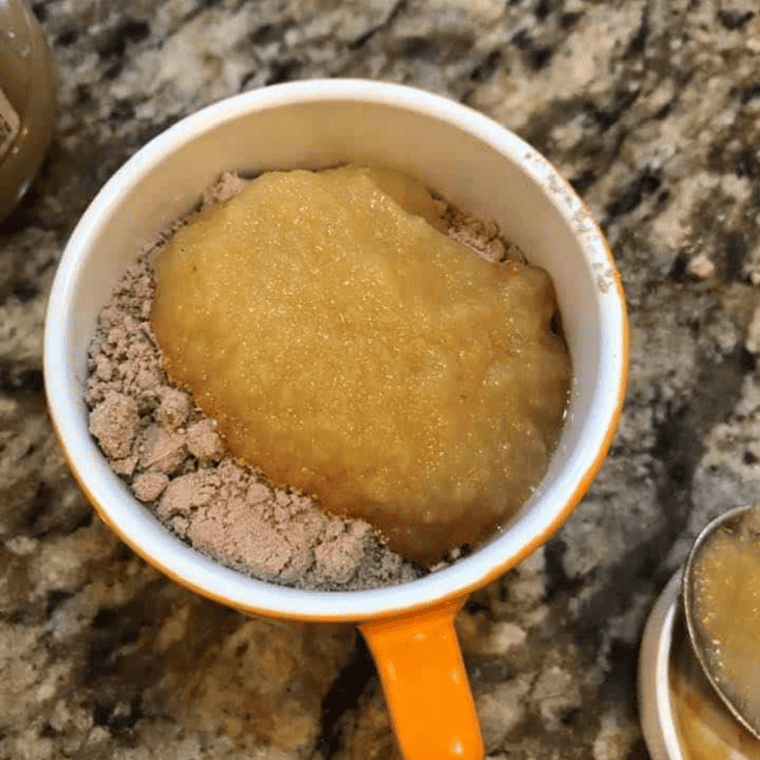 Air Fryer Red Velvet Mug Cake
