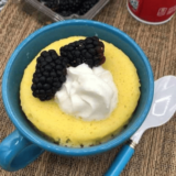 air fryer yellow mug cake