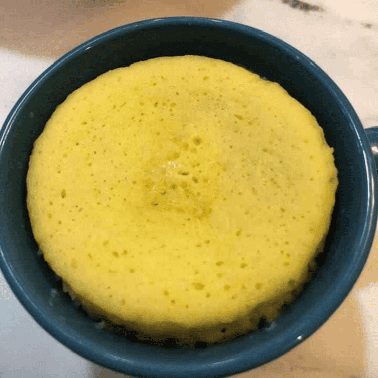 Air Fryer Yellow Mug Cake