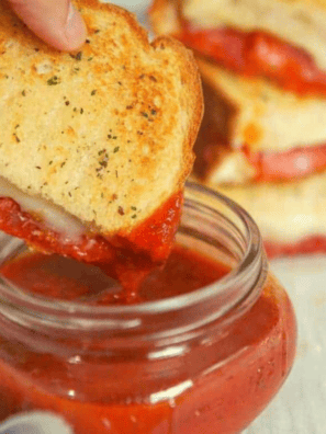 Air Fryer Pepperoni Grilled Cheese