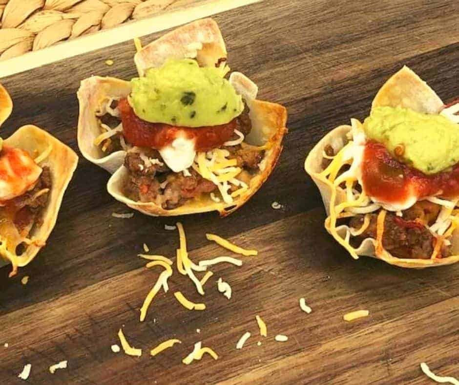Air Fryer Taco Cups