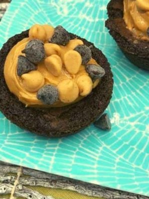 Air Fryer Peanut Butter Cup Brownies