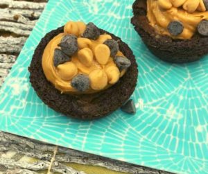 Air Fryer Peanut Butter Cup Brownies