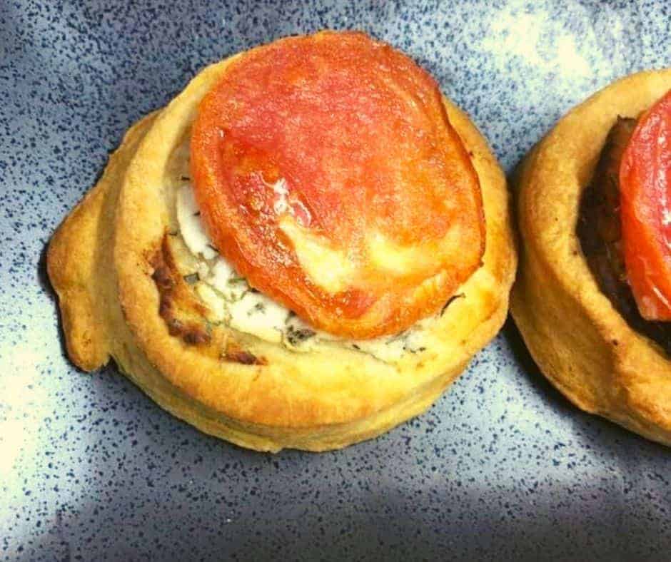 Air Fryer Roasted Tomato-Goat Cheese Tarts