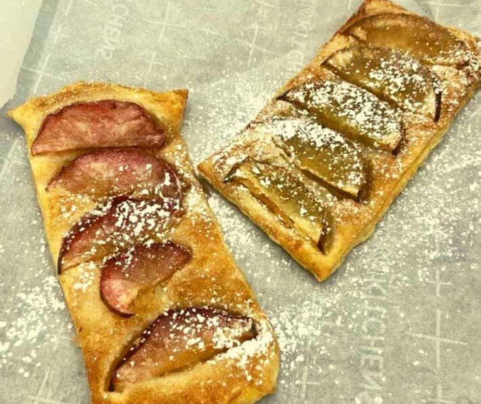 Air Fryer Cinnamon Sugar Apple Puff Pastry