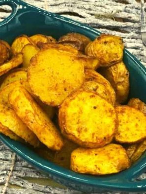 Air Fryer Curry Roasted Potatoes